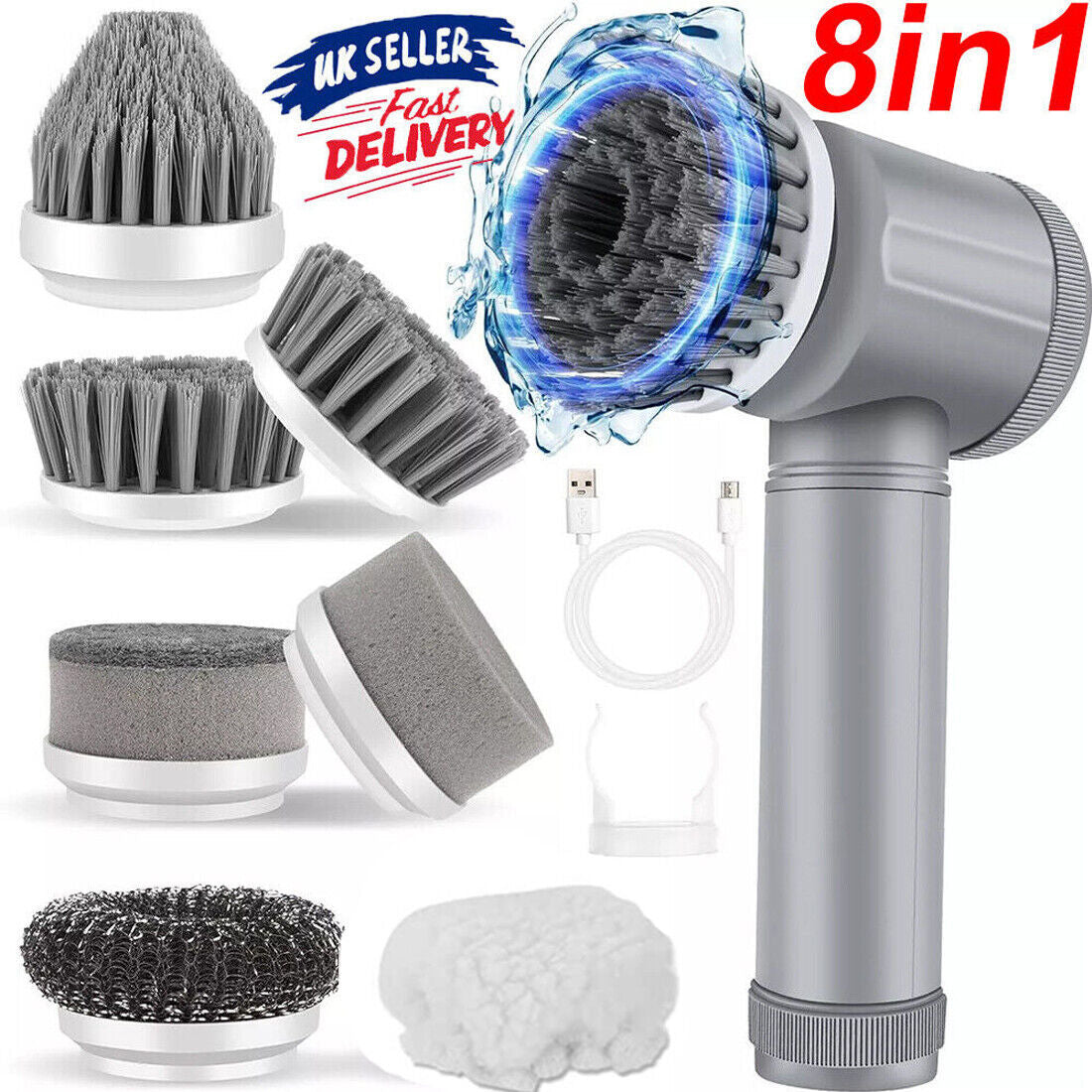 Techzzy Cordless Electric Spin Scrubber