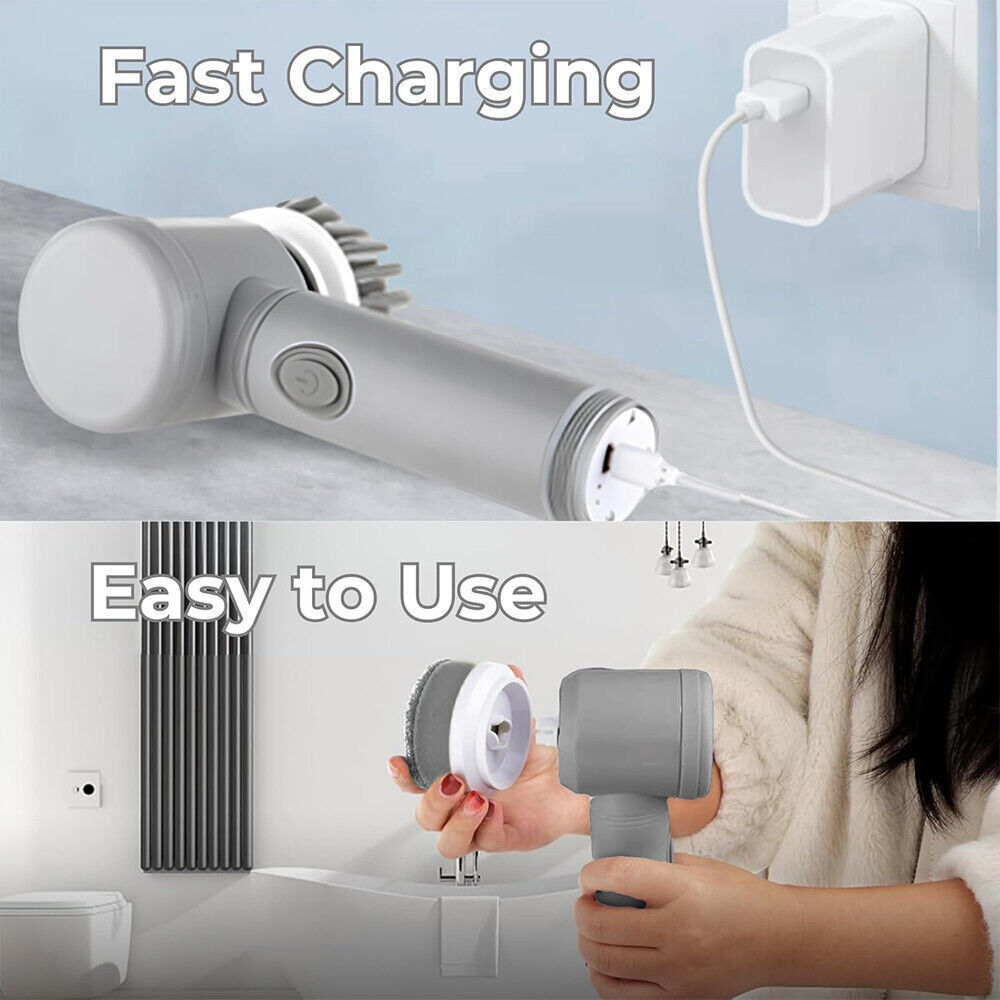 Techzzy Cordless Electric Spin Scrubber