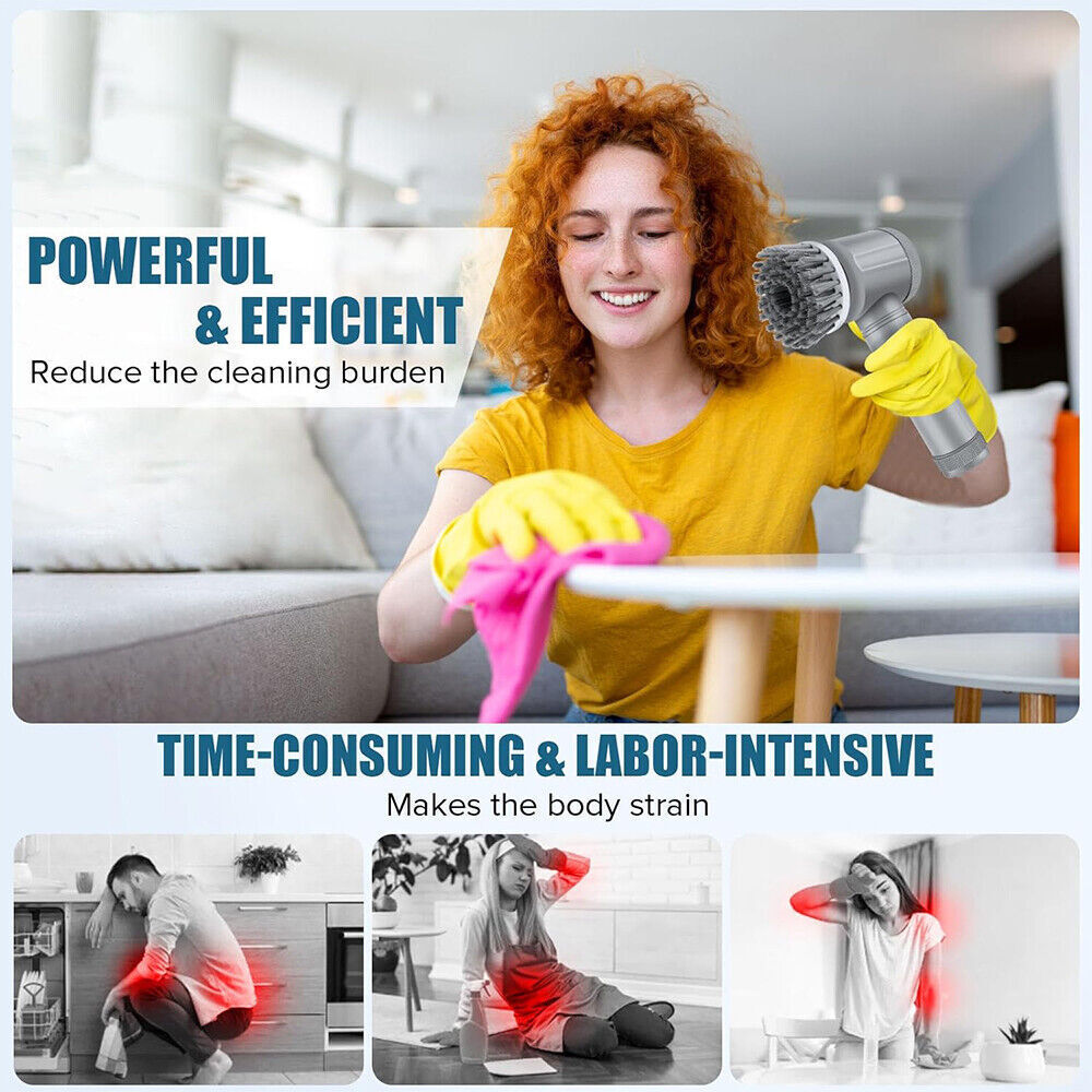Techzzy Cordless Electric Spin Scrubber