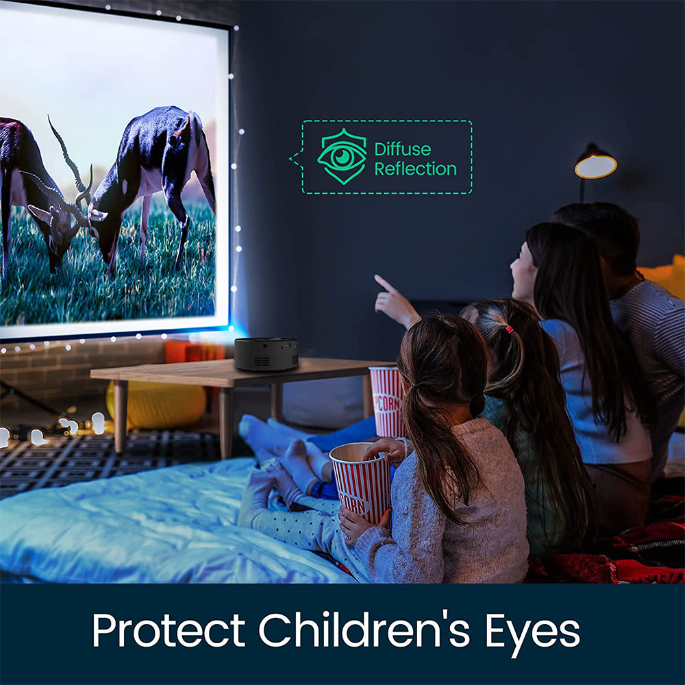 YT200 Home Projector Low Noise LCD Mini Portable Children'S Wireless Mobile Phone Same Screen Projection
