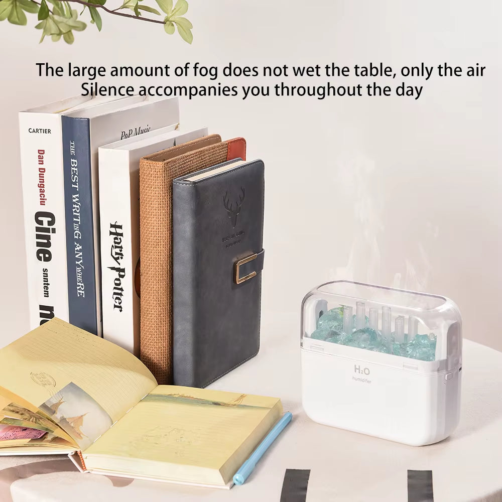 300ML Air Humidifier Cool Mist Aroma Diffuser LED Night Light Power-Off Protect USB Humidificador for Home Office
