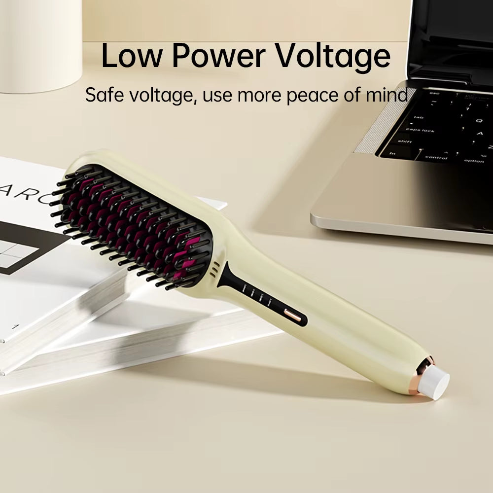 Hair Straightener Quick Heated Electric Hot Comb Professional Hair Straightener Styling Tool Multifunctional Hair Style Comb