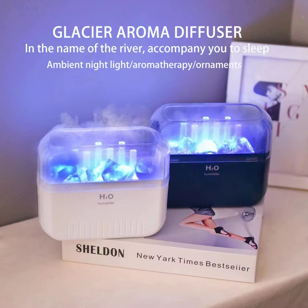 300ML Air Humidifier Cool Mist Aroma Diffuser LED Night Light Power-Off Protect USB Humidificador for Home Office