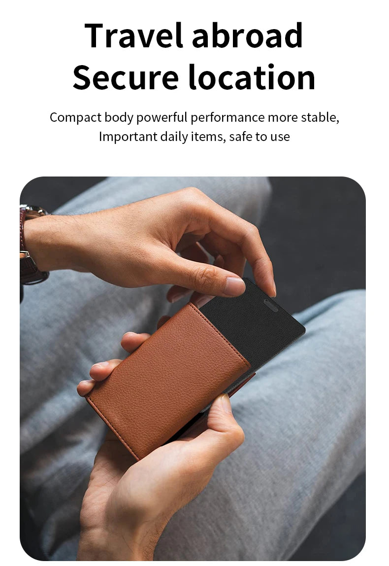 Techzzy Smart Anti-Loss Wallet Tracker – Slim GPS Card for iPhone