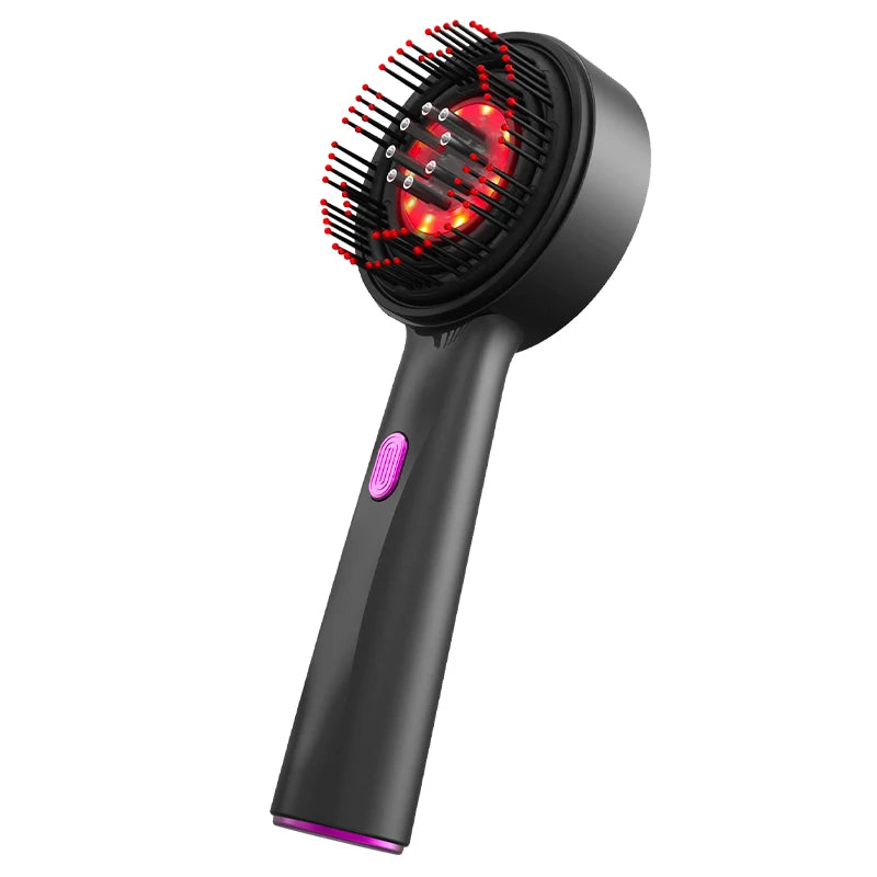 Techzzy Hair Growth Massage Comb – Electric Scalp Massager with Vibration & Red Light Therapy