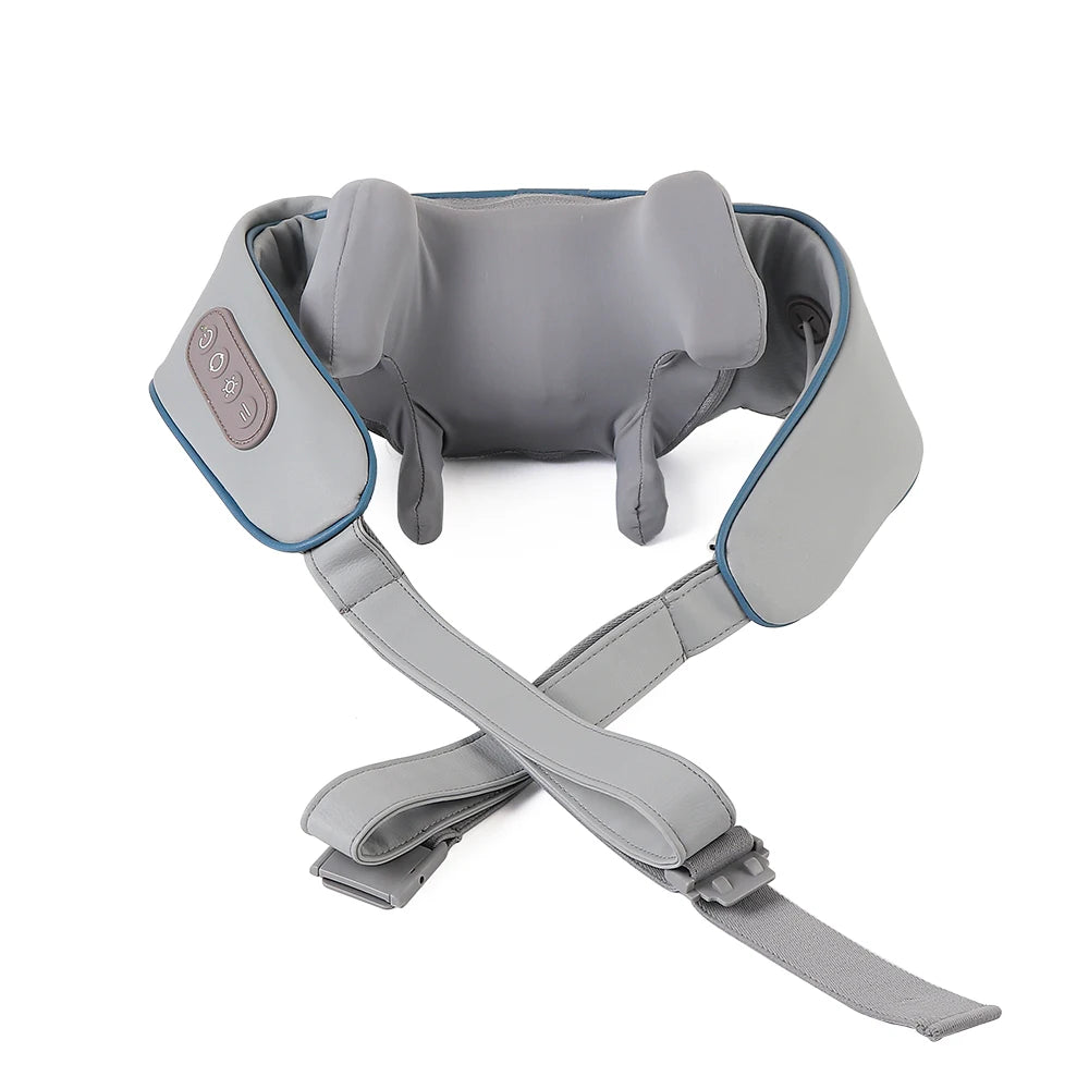 Techzzy Deep Tissue 6D Shiatsu Neck & Shoulder Massager – Heat & Cordless Design