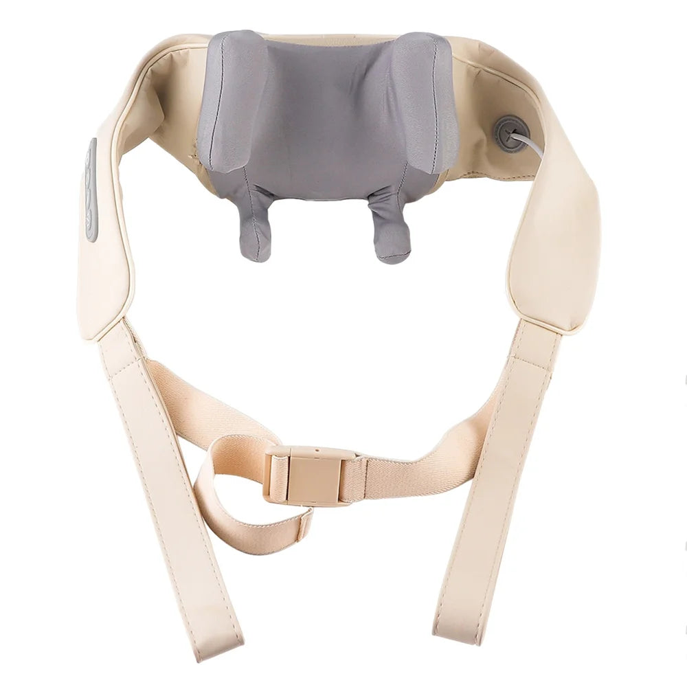 Techzzy Deep Tissue 6D Shiatsu Neck & Shoulder Massager – Heat & Cordless Design