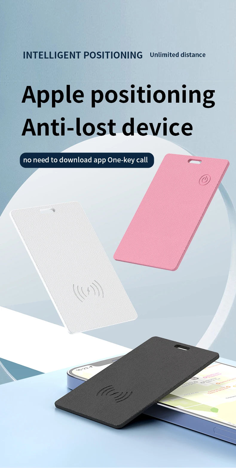 Techzzy Smart Anti-Loss Wallet Tracker – Slim GPS Card for iPhone