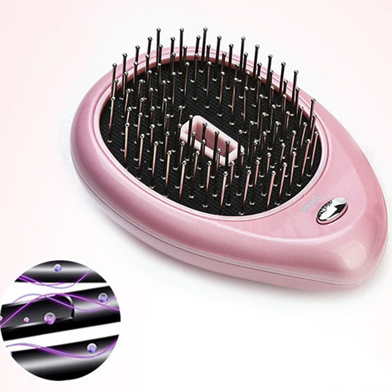 Techzzy Portable Negative Ion Electric Scalp Comb – Hair Massager for Relaxation & Therapy
