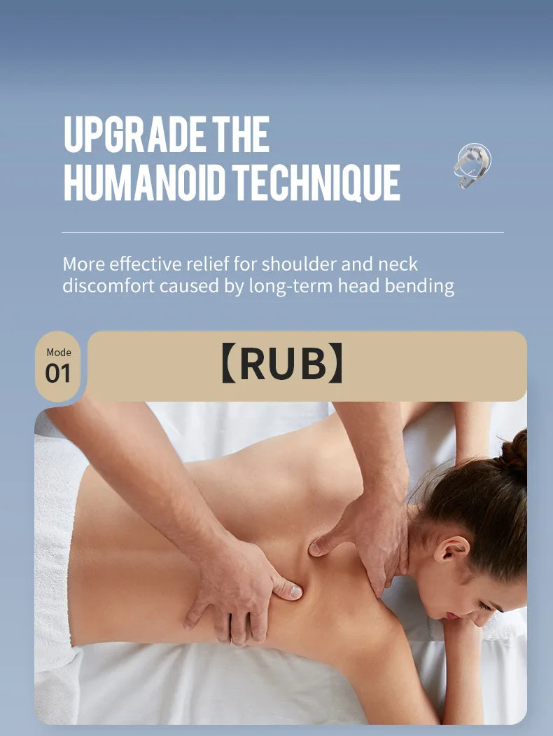 Techzzy Deep Tissue 6D Shiatsu Neck & Shoulder Massager – Heat & Cordless Design