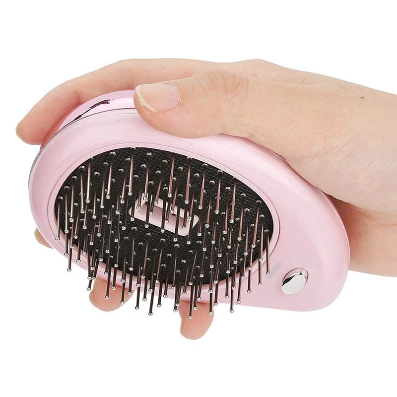 Techzzy Portable Negative Ion Electric Scalp Comb – Hair Massager for Relaxation & Therapy