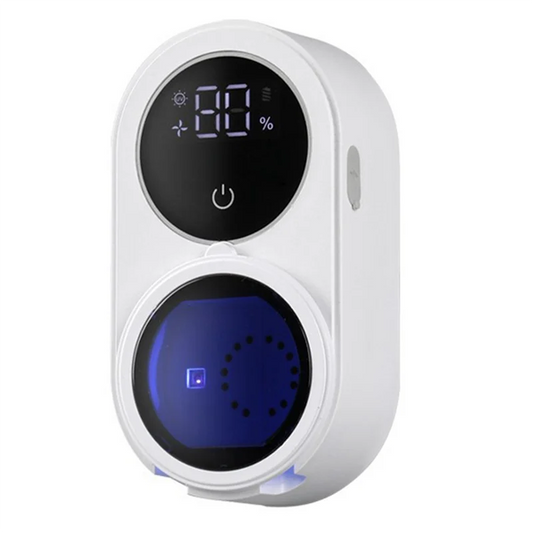 Techzzy : Smart Electric Toothbrush Holder with UV Sterilizer, Automatic Cover Rotation, Fast Drying Fan & Wall Mount for Bathroom