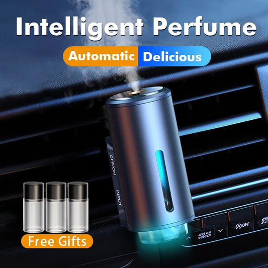 Techzzy - Car Electric Air Diffuser – Aromatherapy Humidifier & Air Freshener for Odor Removal | Car Vent Mist Diffuser Accessory